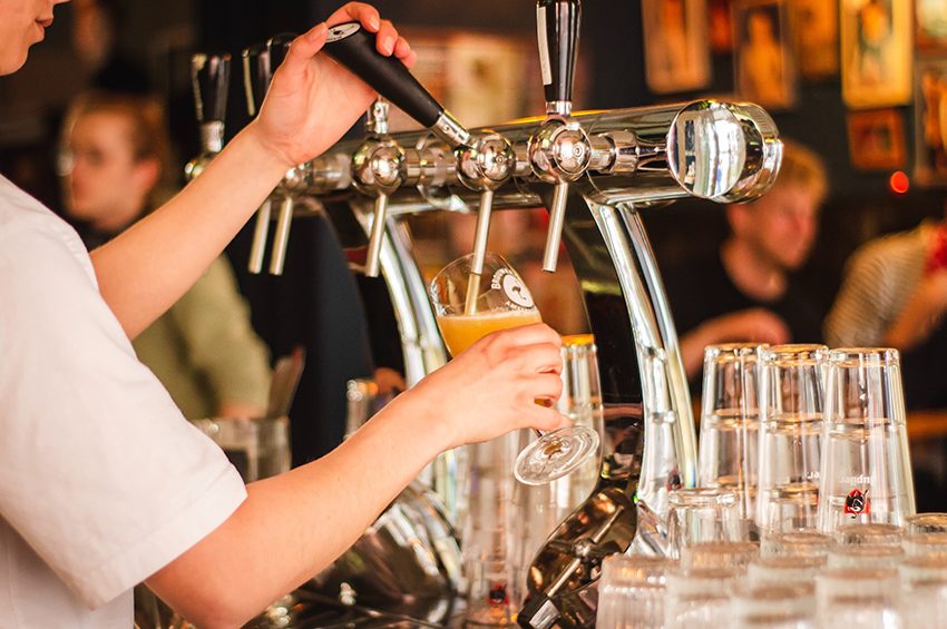 Bar in pub crawl London