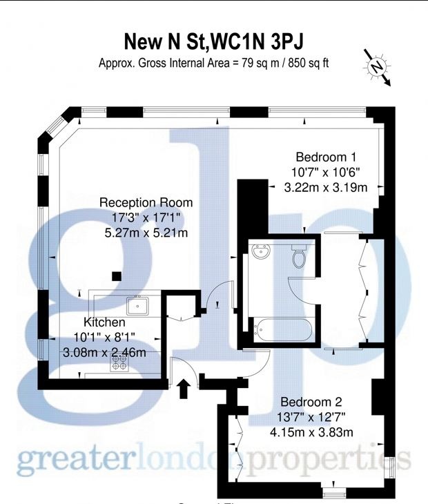 2 Bedroom Apartment, New North Street, London, Greater London, WC1N