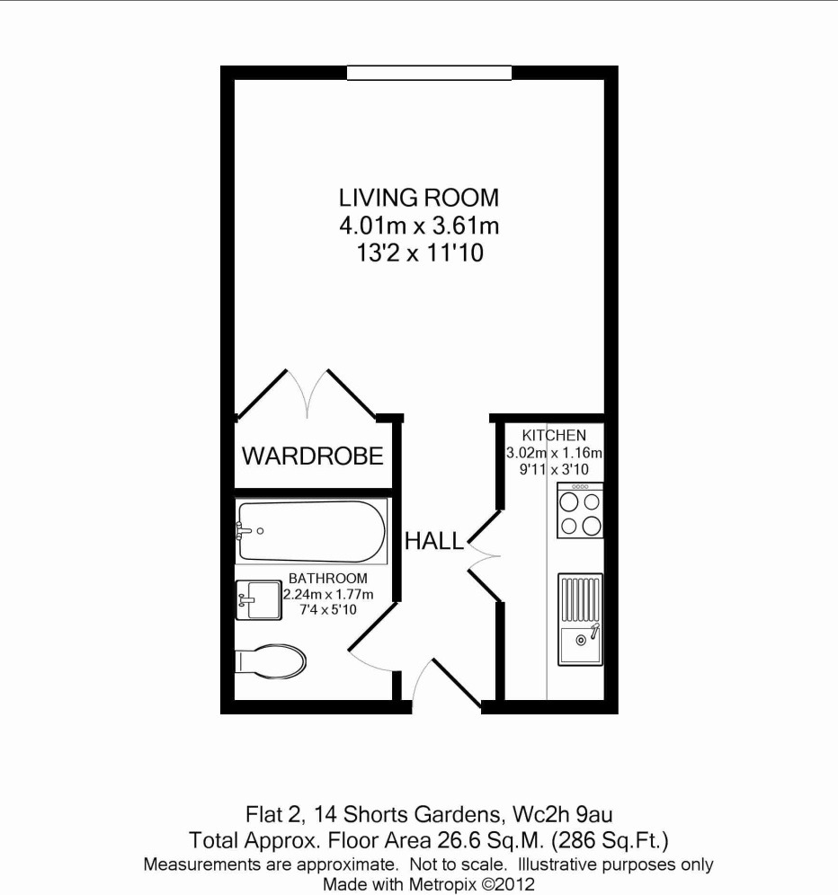 Flat, Shorts Gardens, London, Greater London, Covent Garden, WC2H