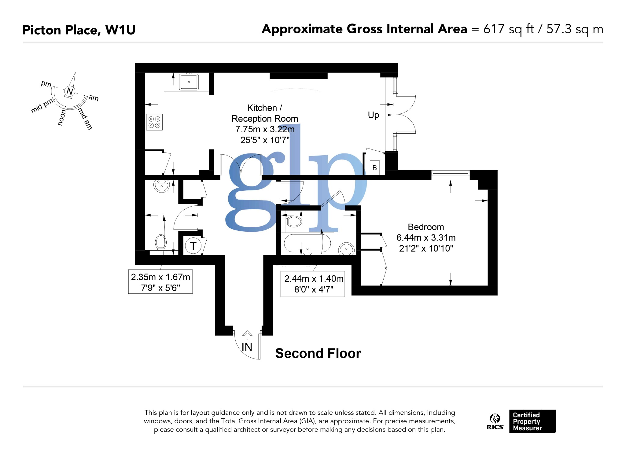 1 卧室公寓, Picton Place, 伦敦, 大伦敦, W1U