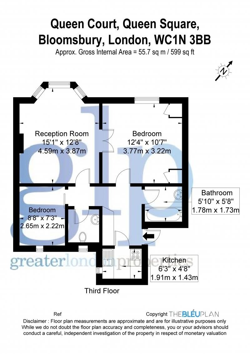 2 Bedroom Apartment, Queen Court, Queen Square, Bloomsbury, WC1N