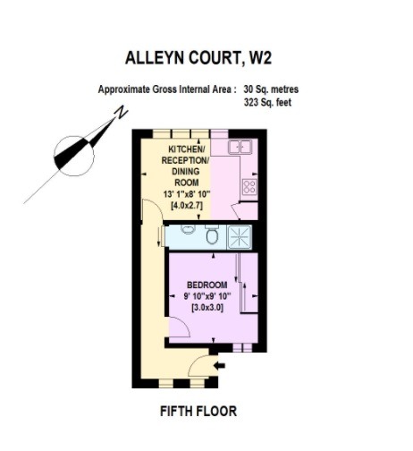 1 Bedroom Apartment, Sussex Gardens, London, W2