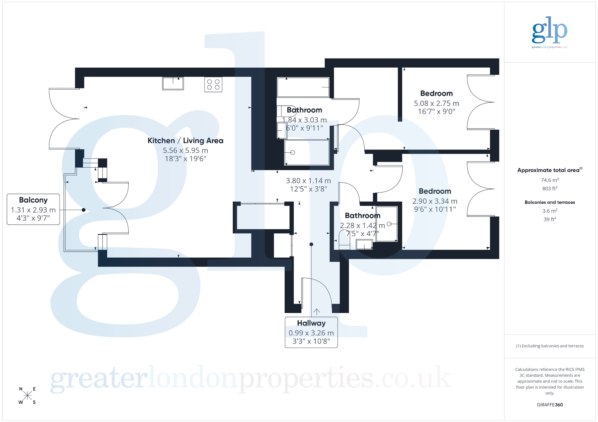 2 Bedroom Apartment, Percivall House, 64 Bartholomew Close, London, EC1A
