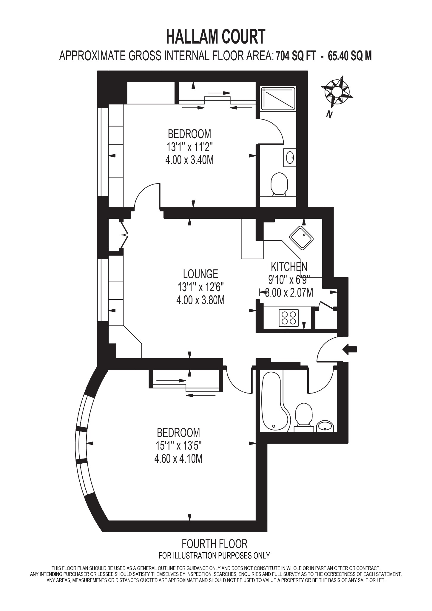 2 Bedroom Apartment, Hallam Court, Hallam Street, W1W