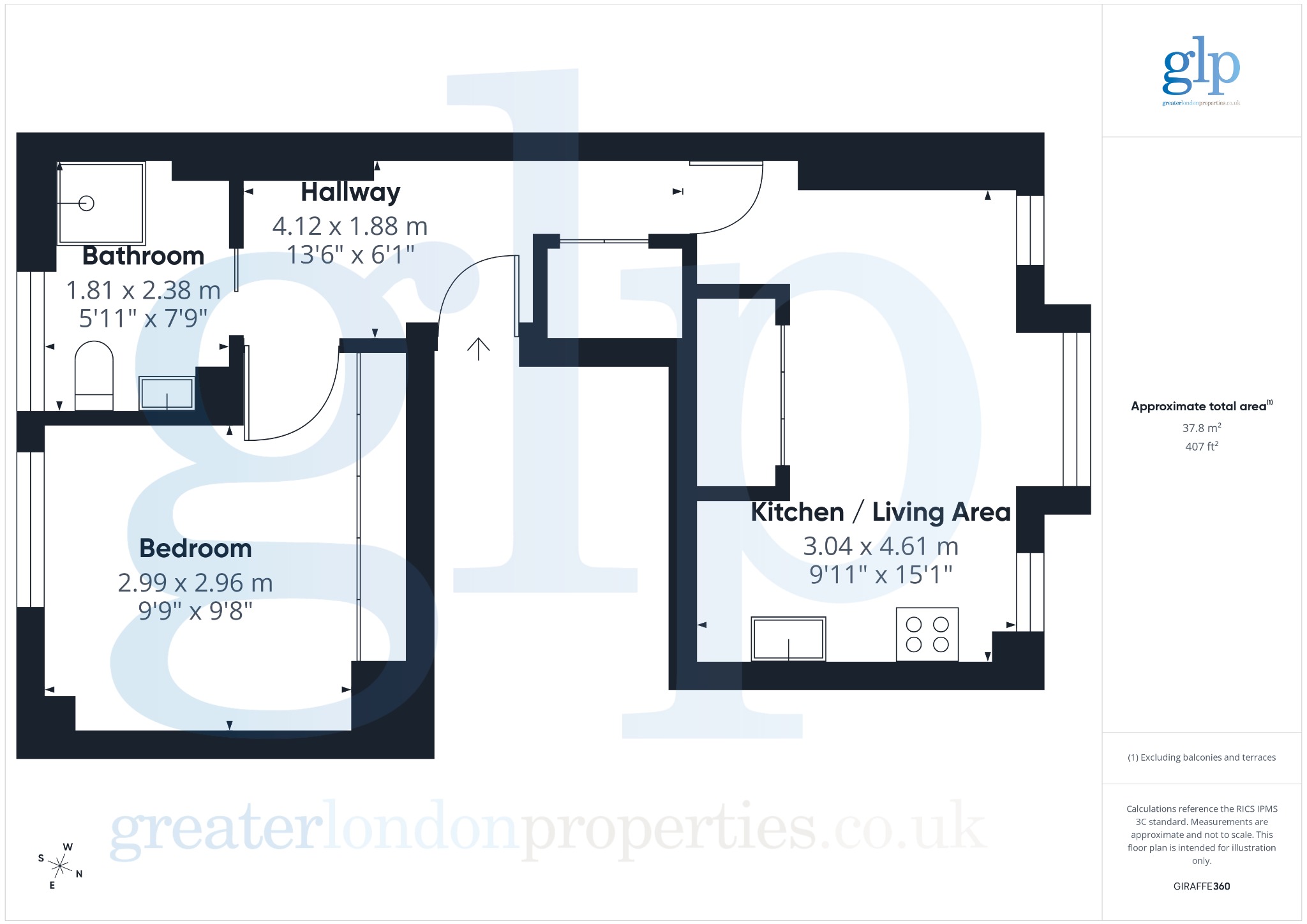 1 Bedroom Semi-Detached, Denman Street W1D