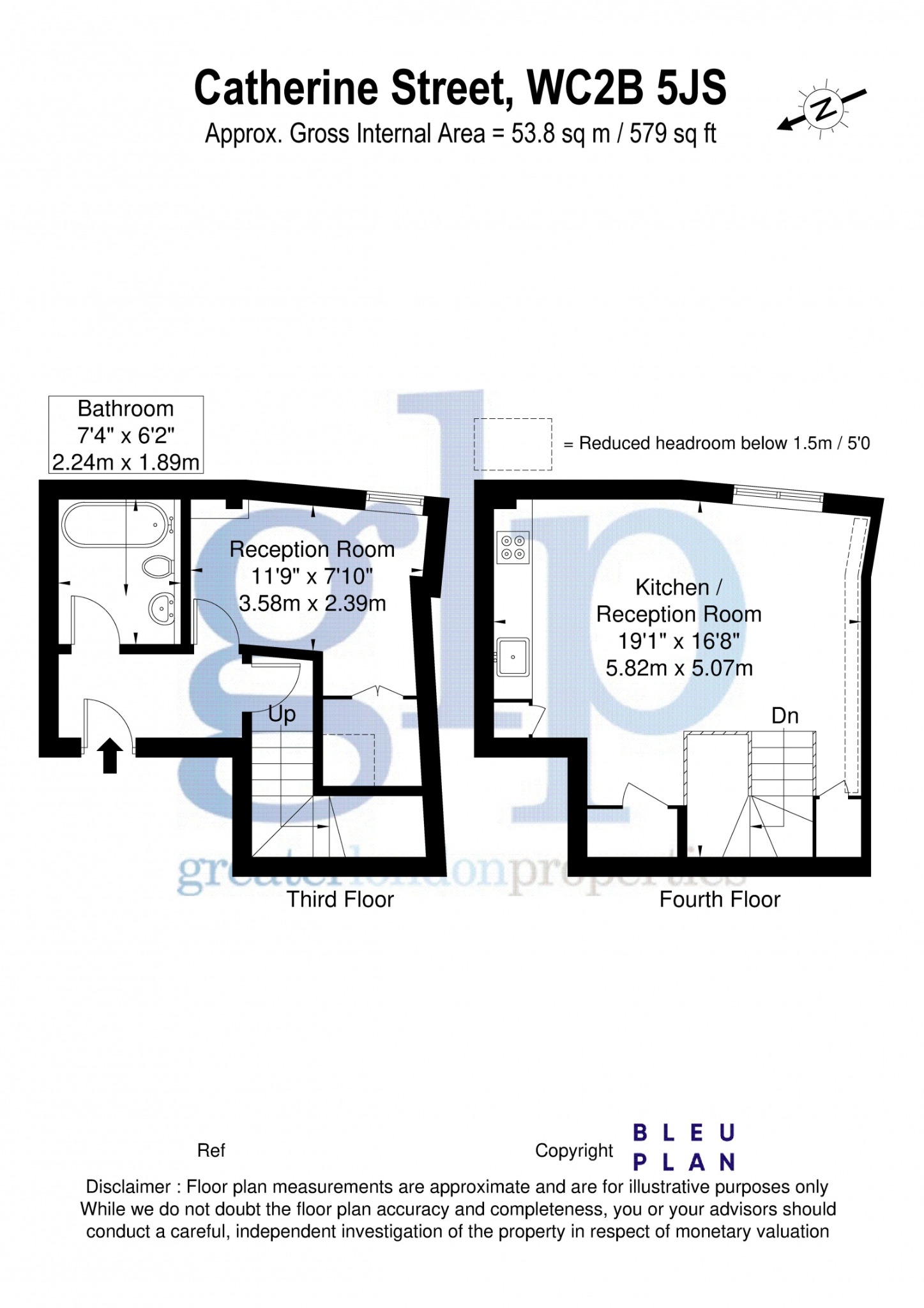 1 卧室公寓, 凯瑟琳街, 伦敦, WC2B