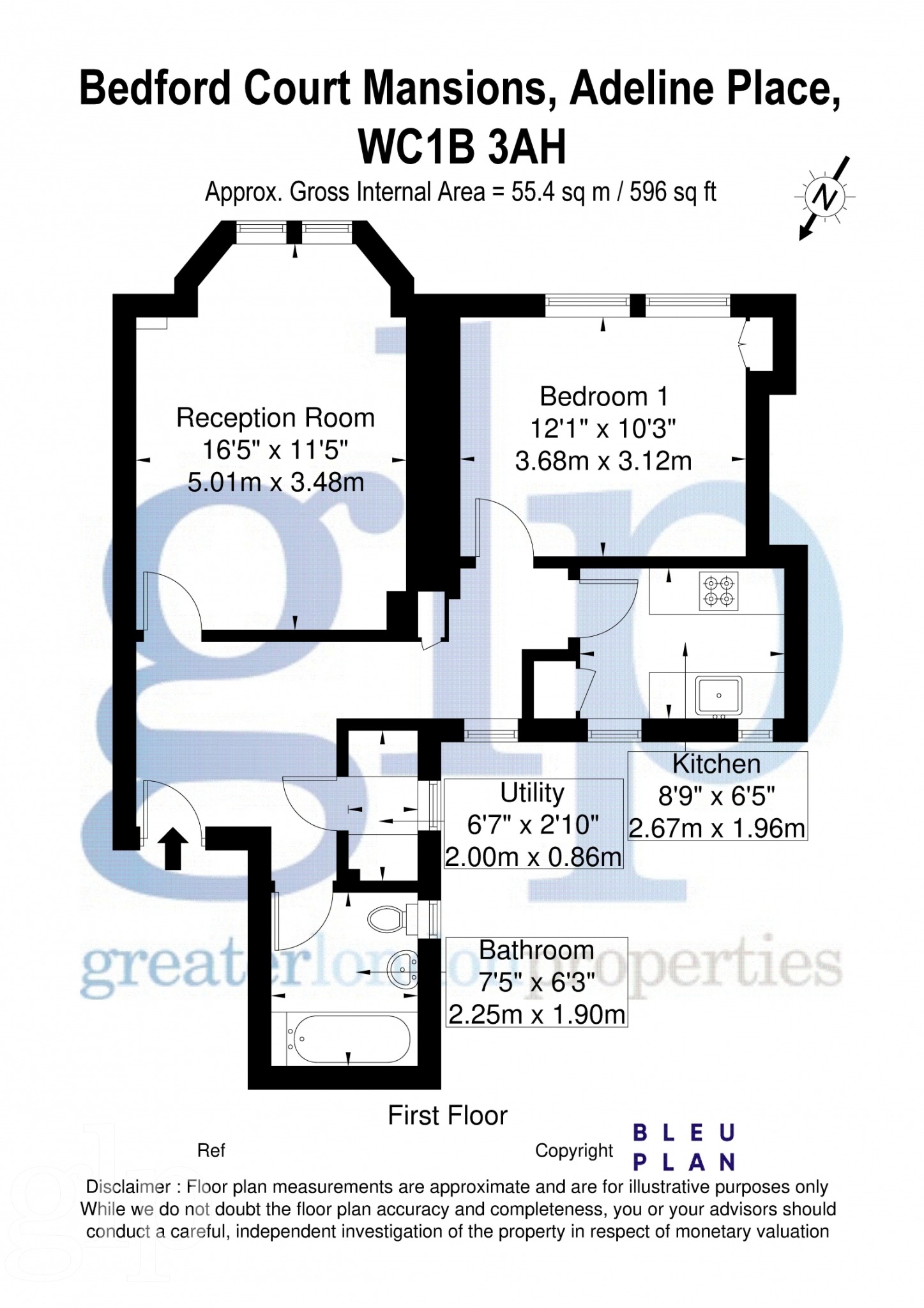 1 Bedroom Apartment, Bedford Court Mansions, Bloomsbury, WC1B