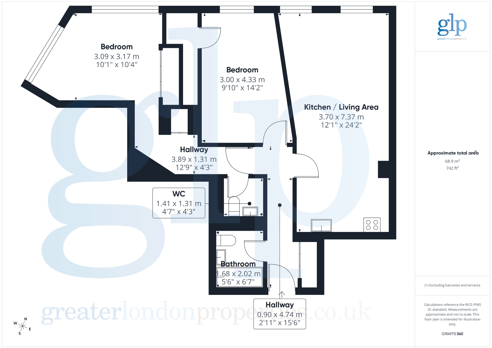 2 Bedroom Apartment, Great Marlborough Street, Soho W1F