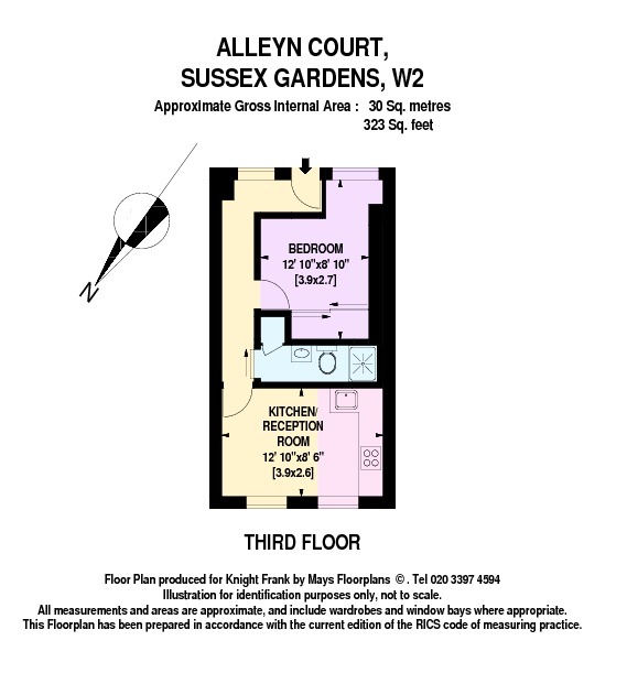1 Bedroom Apartment, Sussex Gardens, Hyde Park, W2