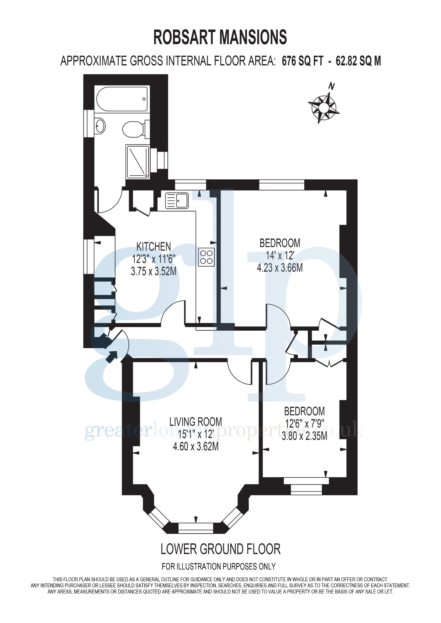 2 Bedroom Apartment, Robsart Mansions, Kenton Street, London, Greater London, WC1N 1NJ
