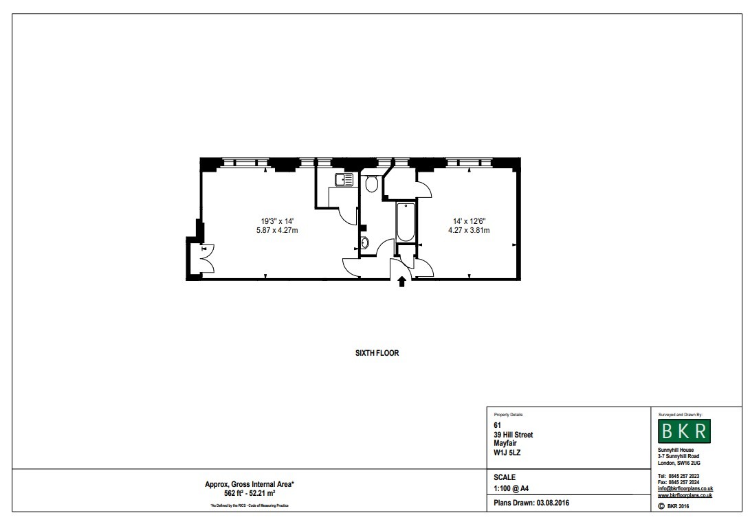 1 Bedroom Apartment, Hill Street, Mayfair, W1J