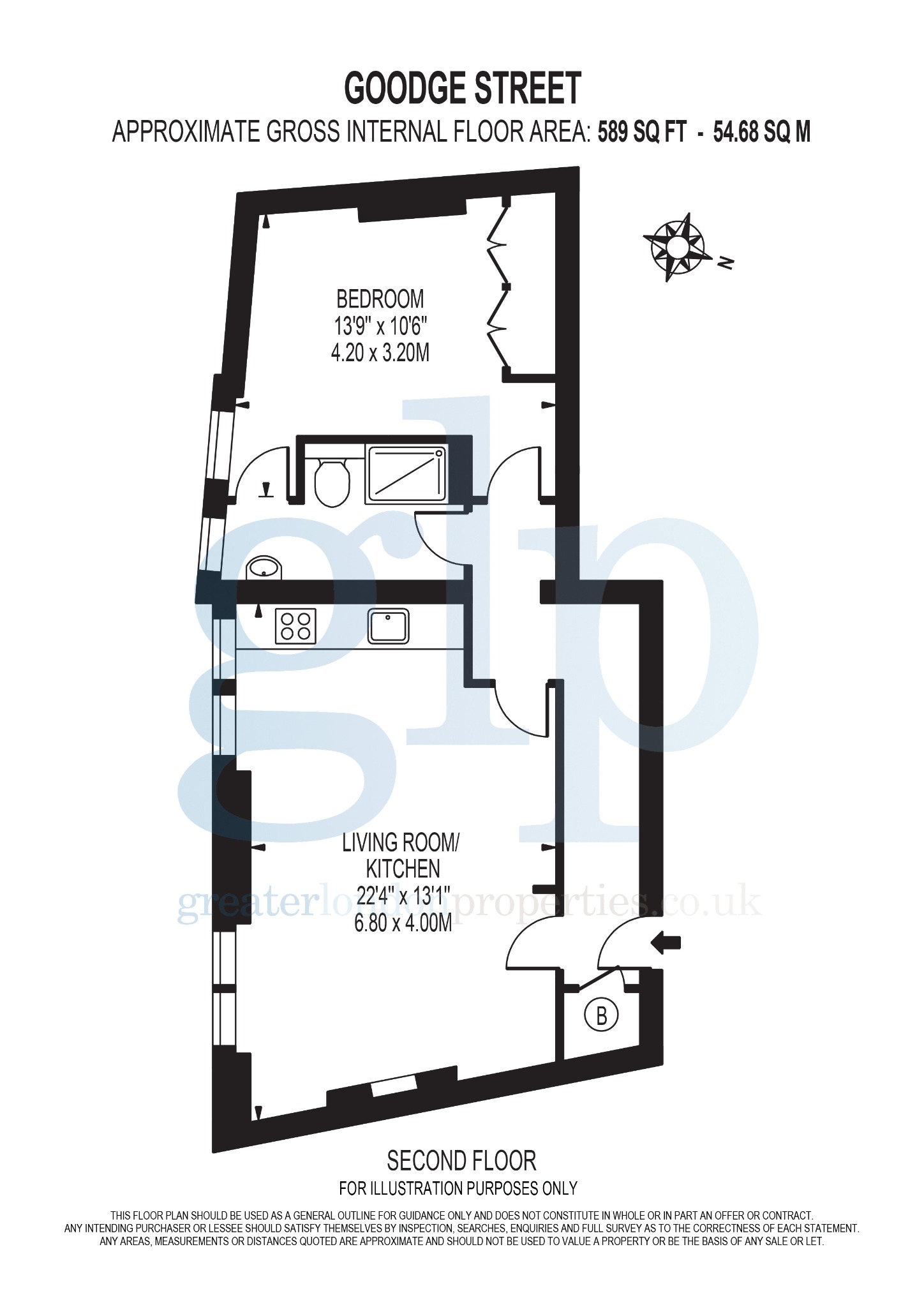 1 Bedroom Apartment, Goodge Street, Fitzrovia, W1T