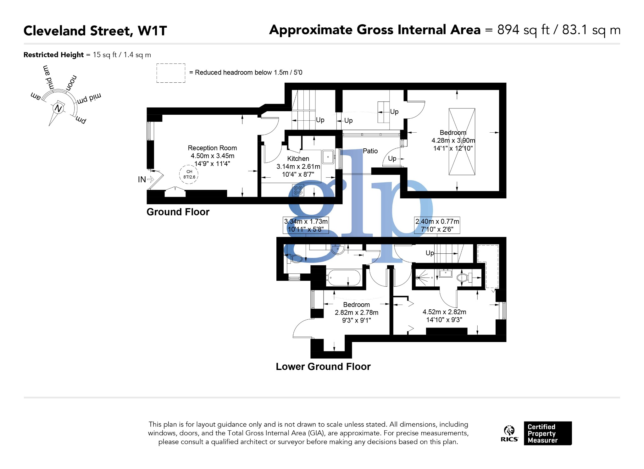 2 Bedroom Apartment, Cleveland Street Fitzrovia