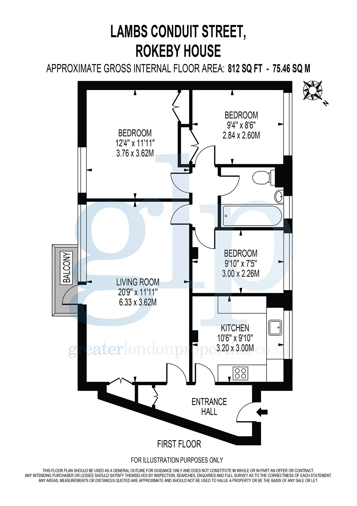 3 Bedroom Apartment, Rokeby House, Lambs Conduit Street, WC1N