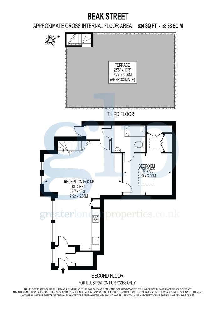 1 Bedroom Apartment, Beak Street, London, Soho,  W1F