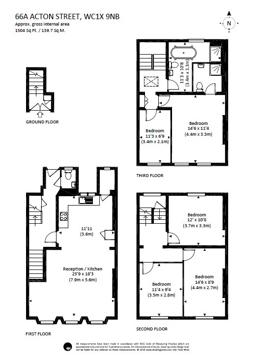 5 Bedroom Semi-Detached, Acton Street, Kings Cross, London WC1X