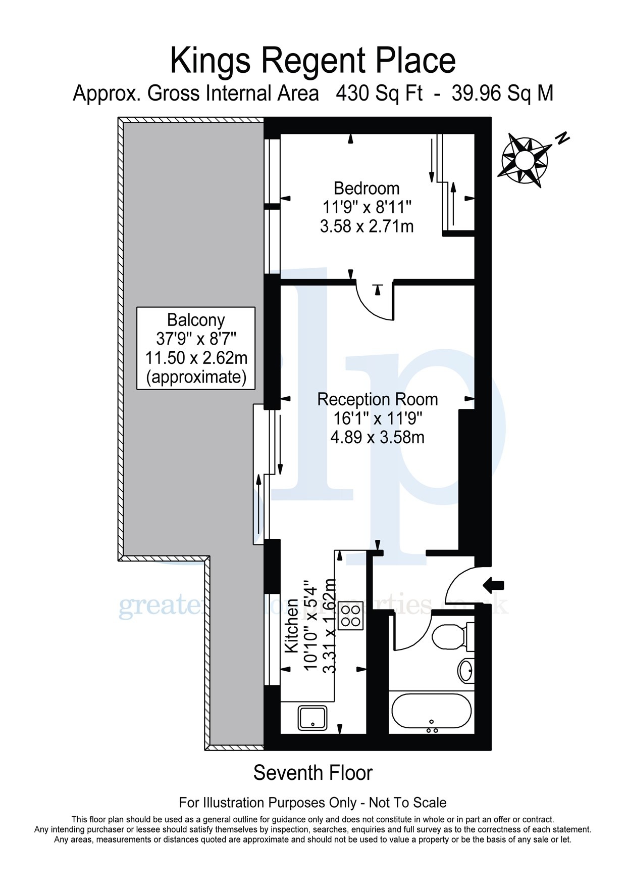 1 Bedroom Apartment, King Regents Place, 12-16 Fitzroy Street, Fitzrovia, W1T