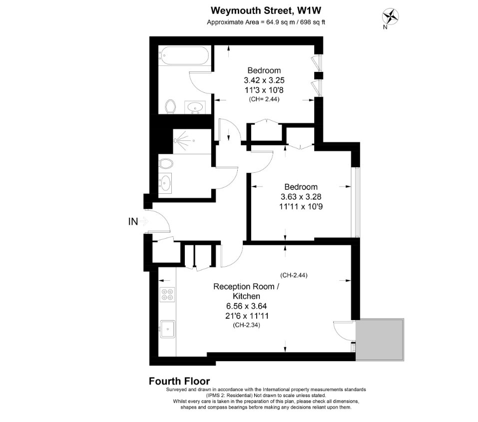 2 Bedroom Apartment, Weymouth Street, Marylebone, W1W