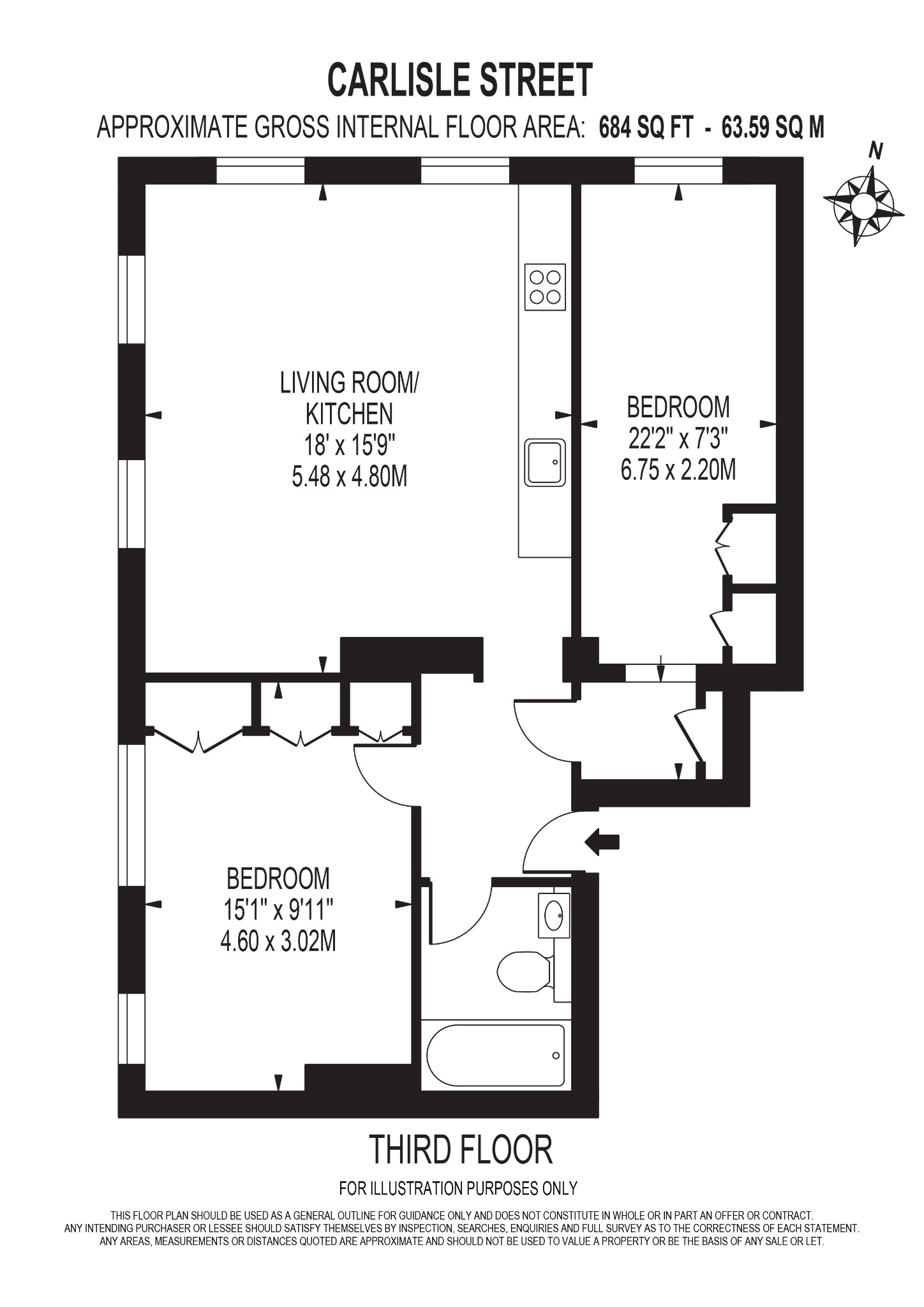 2 Bedroom Flat, Carlisle Street, Soho London, W1D