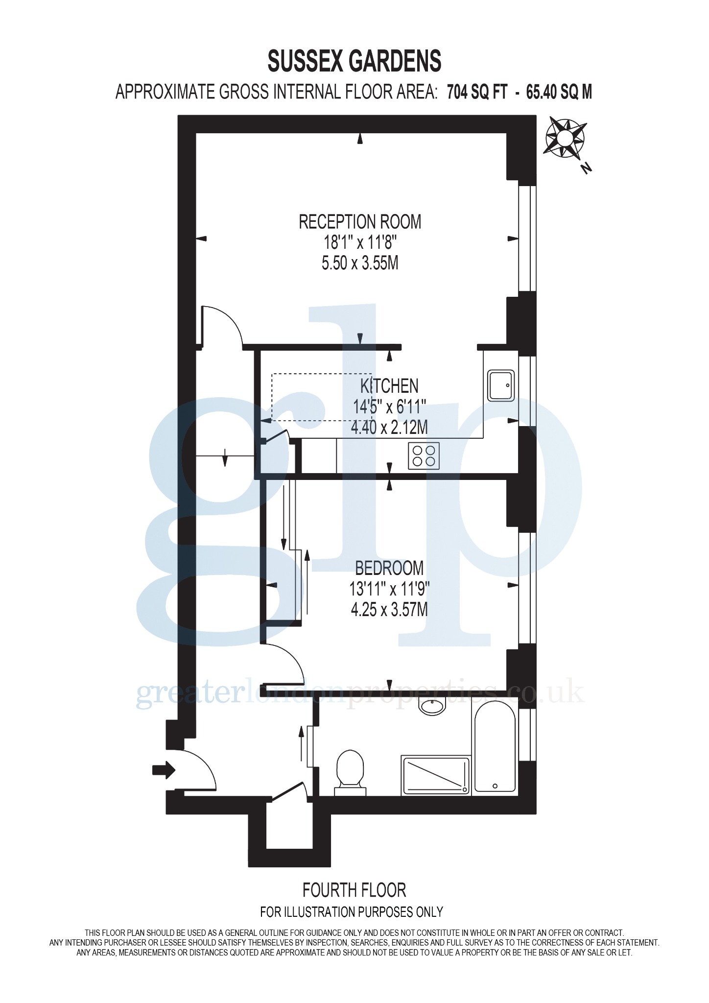 1 Bedroom Apartment, Sussex Gardens, Hyde Park. London, W2