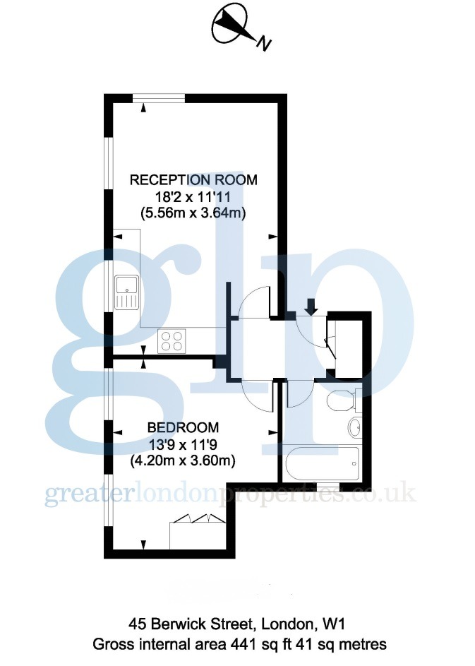 1 Bedroom Apartment, Berwick Street, Soho, W1F