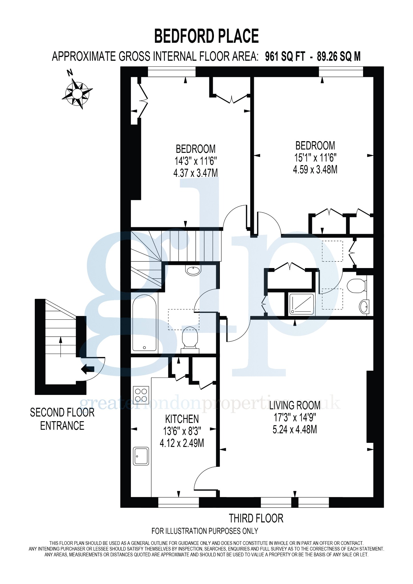 2 Bedroom Apartment, Bedford Place,  Bloomsbury, WC1B