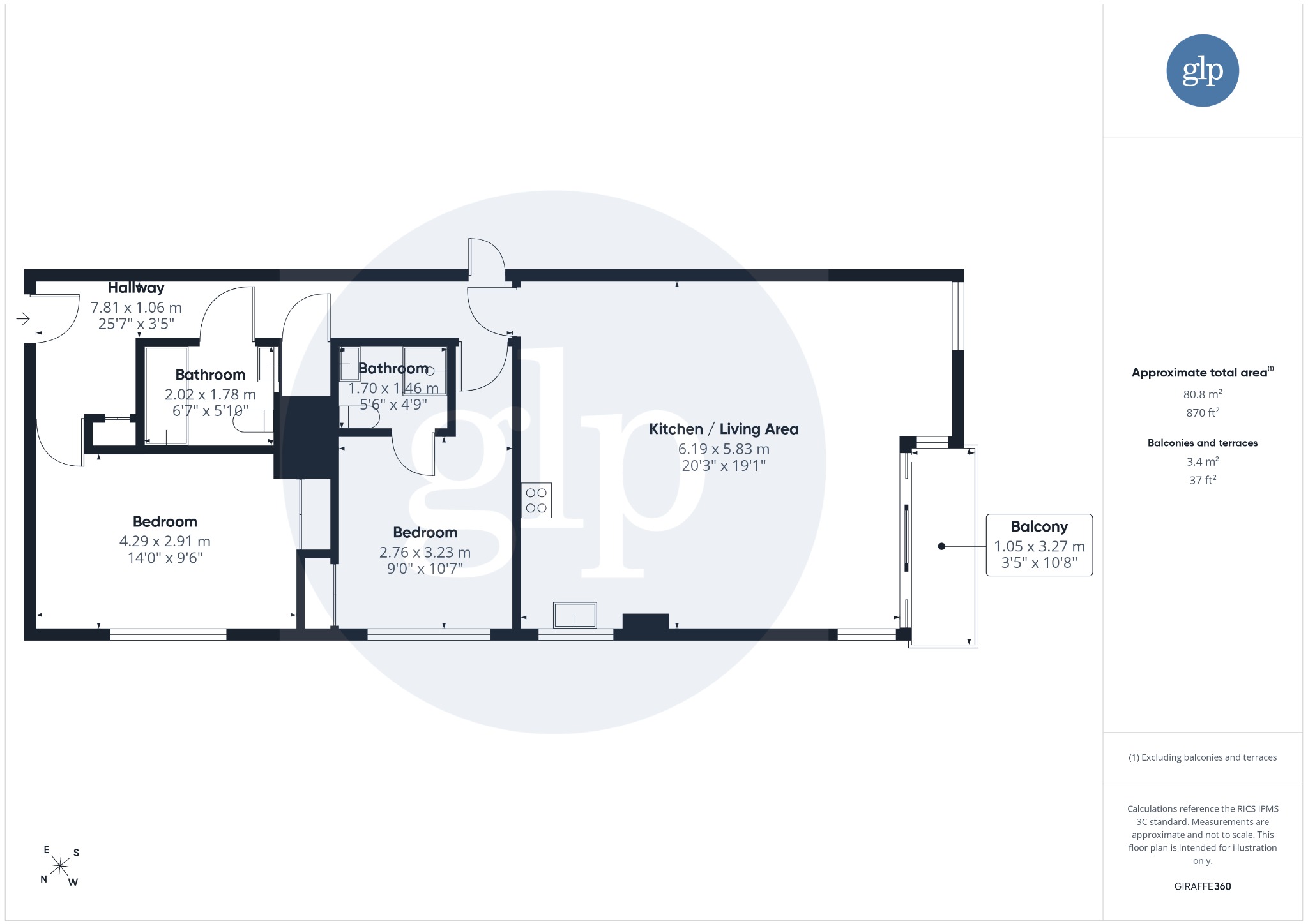 2 Bedroom Apartment, The Water Gardens, Hyde Park, W2