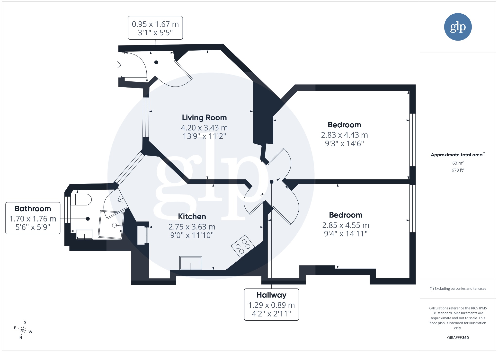 2 Bedroom Apartment, Jessel House, 108-110 Judd Street, Bloomsbury, London, WC1H 9NX