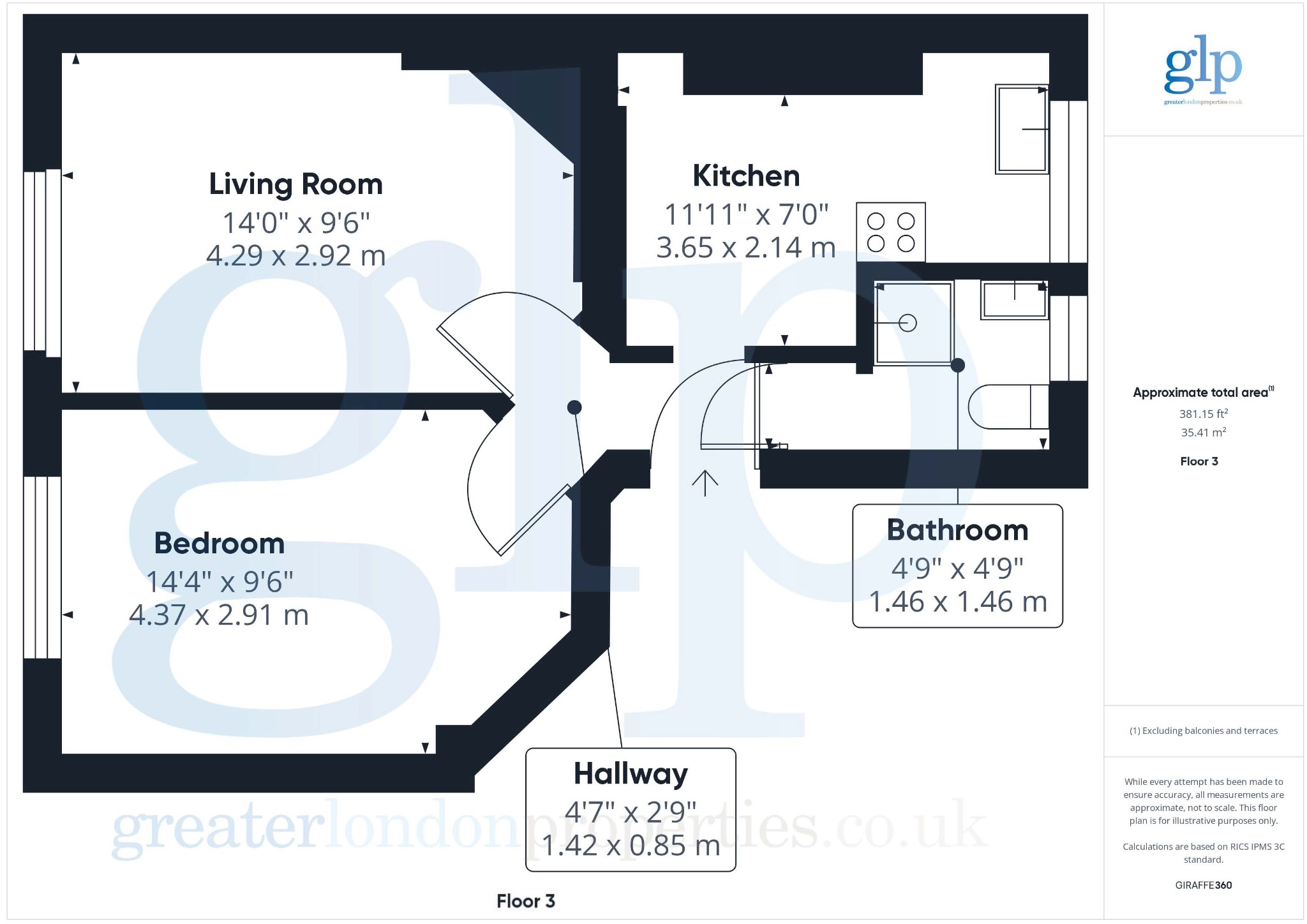 1 Bedroom Apartment, Queen Alexandra Mansions, Bloomsbury, WC1H